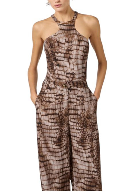 Lightweight jersey tracksuit with alligator print ELISABETTA FRANCHI | jumpsuits | TU06061E2644